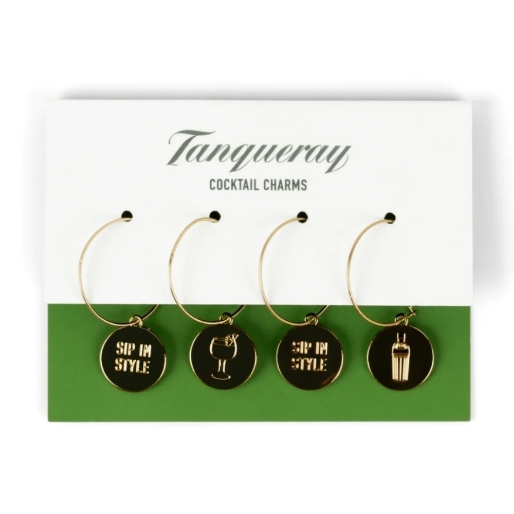 TANQUERAY Golden Cocktail Charms Stemmed Drink‎ Glassware Whine Glass Accessory